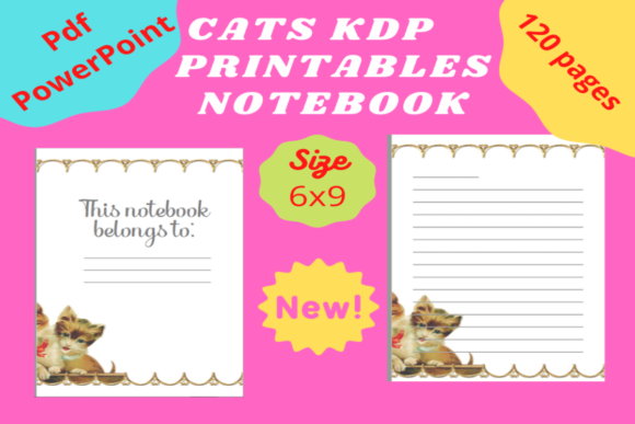Download Cats Kdp Printables Notebook - Kdp printables Collection